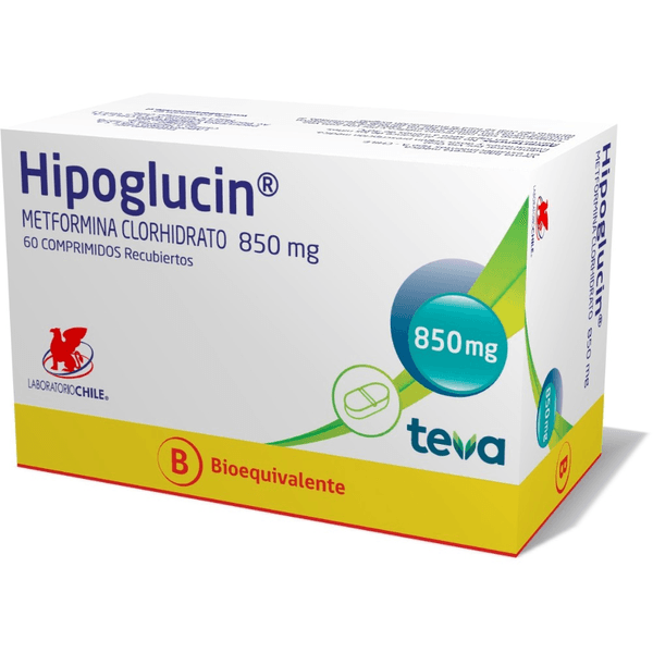 HIPOGLUCIN 850 MG X 60 