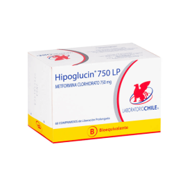 HIPOGLUCIN LP COM  750 MG X...