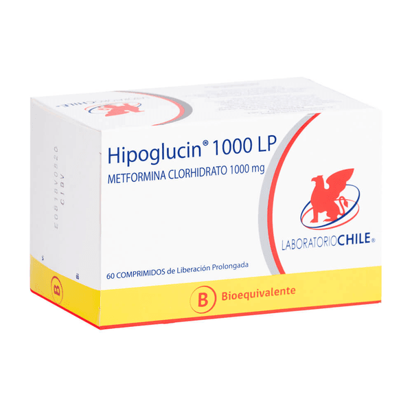 HIPOGLUCIN LP 1000 MG X 60 COMPRIMIDOS