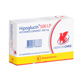 HIPOGLUCIN LP 500 MG X 30...