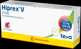 HIPREX V  25/160 MG X 30 COMPRIMIDOS