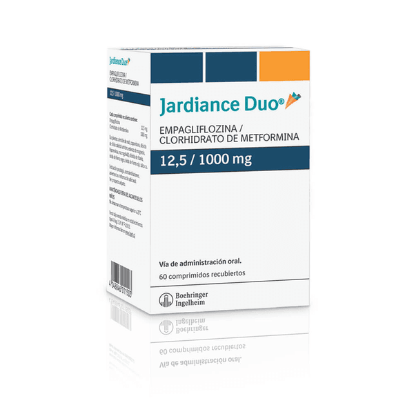 JARDIANCE DUO 12,5/1000 MG X 60 COMPRIMIDOS RECUBIERTOS