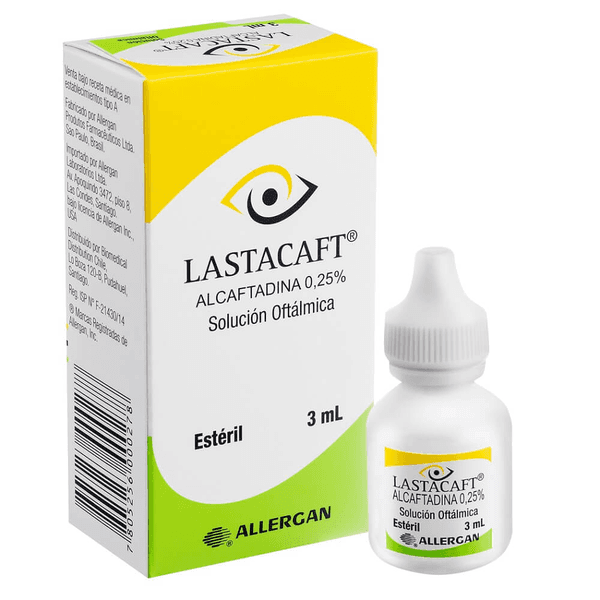 LASTACAFT SOL OFT 0,25% X 3 ML