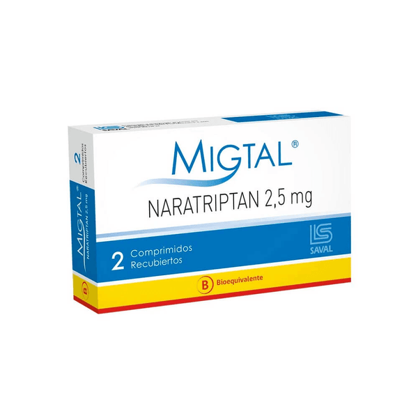 MIGTAL COM 2,5 MG X 2 (BE)