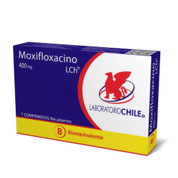 MOXIFLOXACINO COM 400 MG X  7 CHILE