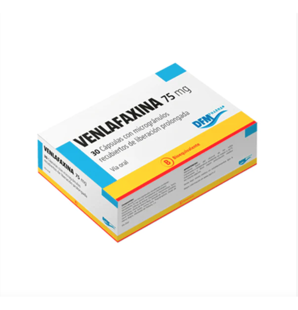 Venlafaxina 75 mg x 30 cápsulas