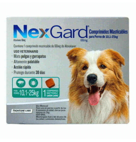 NEXGARD 10-25 KG 68 MG X 1 UND