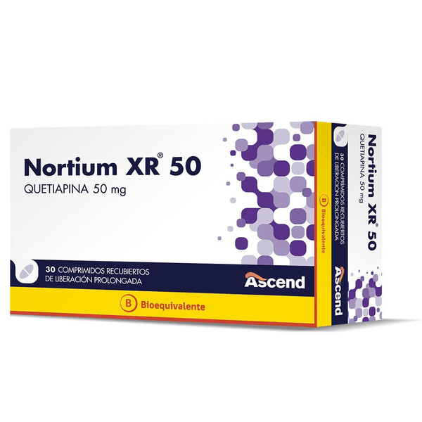 NORTIUM XR 50 MG X 30 COMPRIMIDOS RECUBIERTOS DE LIBERACIÓN PROLONGADA (BE)