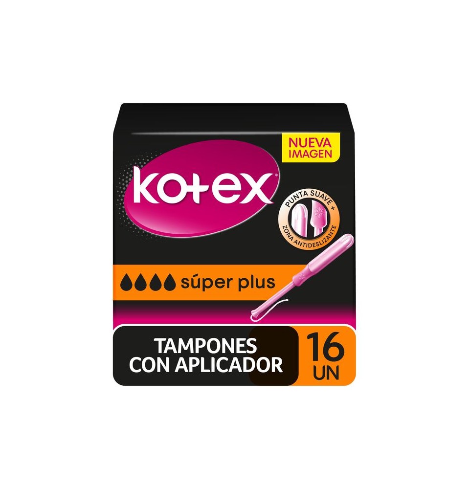 KOTEX TAMPON CON APLICADOR SUPER PLUS X 16