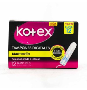 KOTEX TAMPON DIGITAL MEDIO...