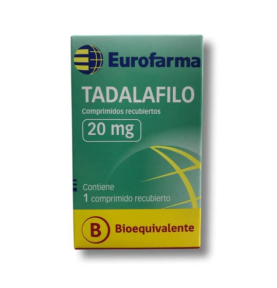 TADALAFILO COM 20 MG X 1 EUROFARMA