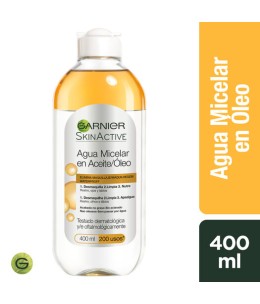 AGUA MICELAR EN ACEITE FACE X 400 ML GARNIER