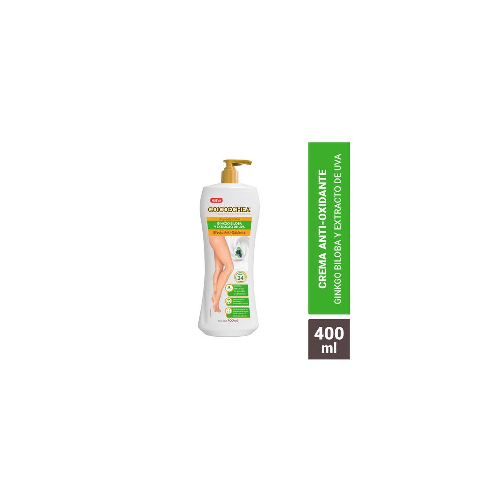 GOICOECHEA GINKGO BILOBA Y EXTRACTO DE UVA CRE X 400 ML