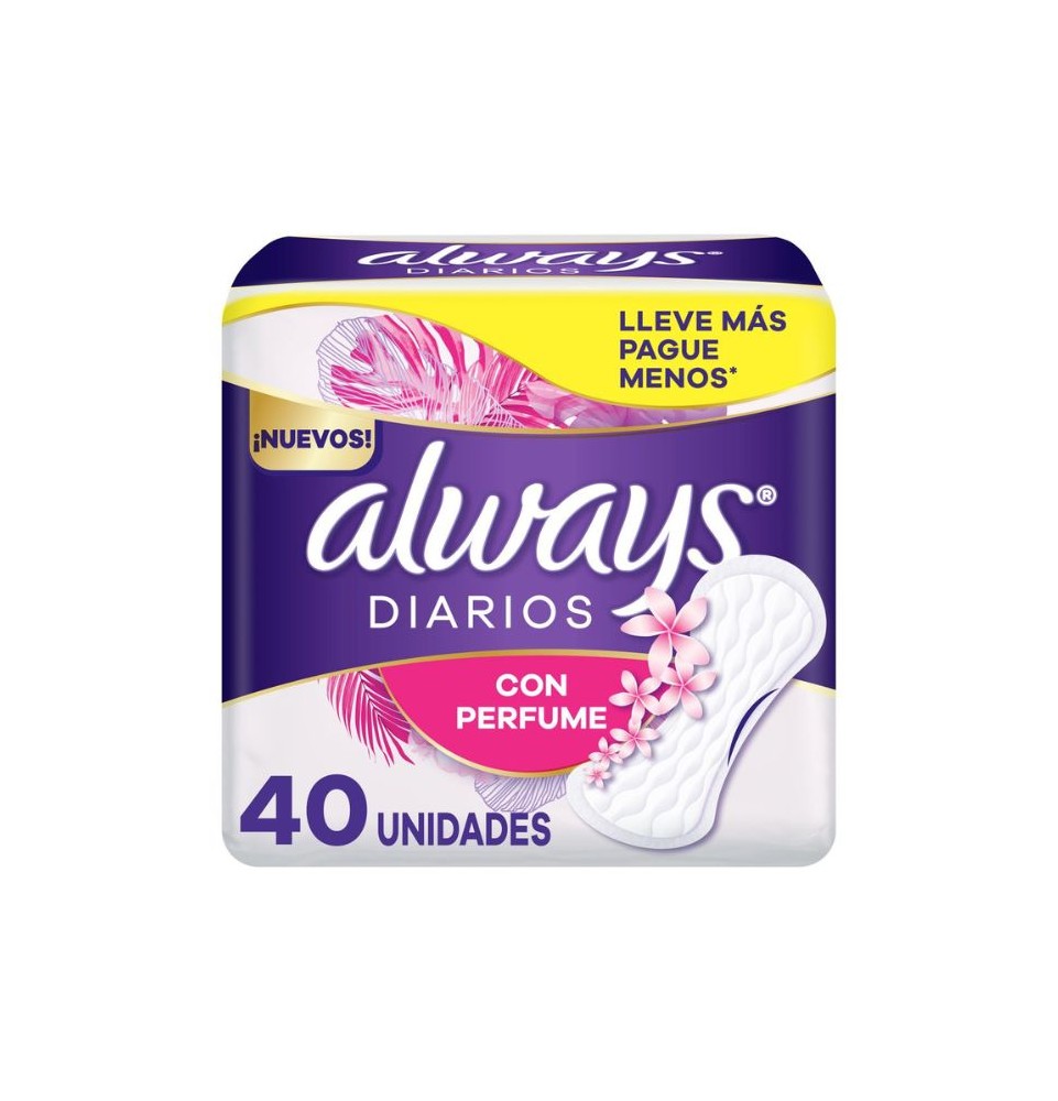 ALWAYS PROTECTOR DIARIO CON PERFUME X 40 UND