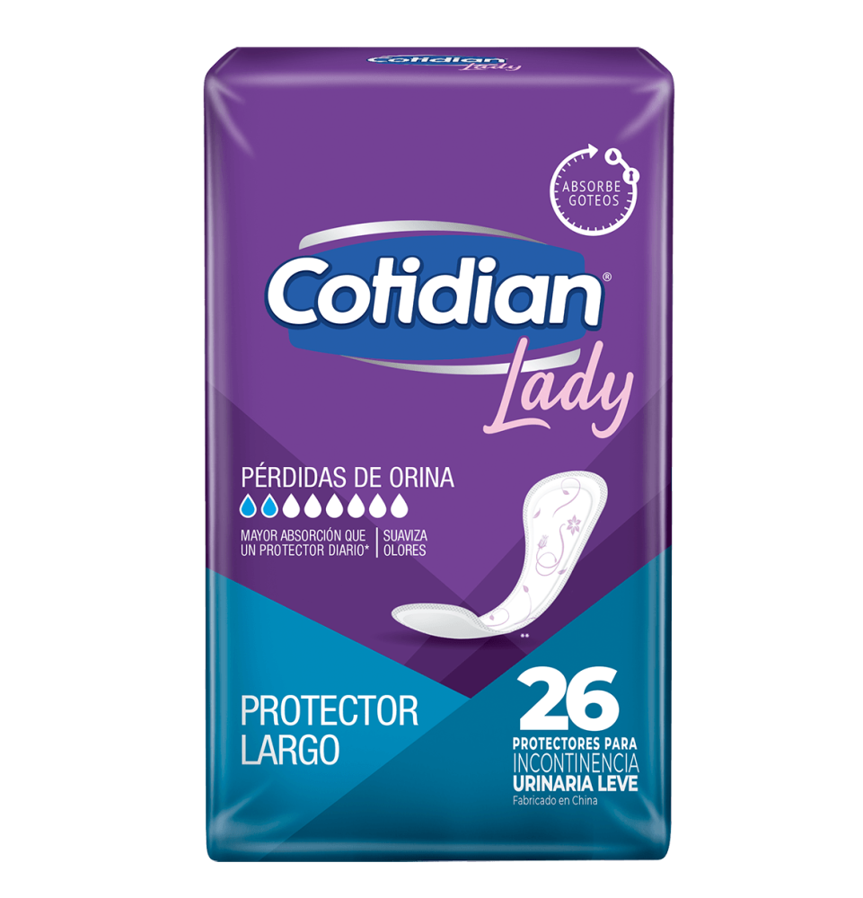 COTIDIAN PROTECTOR DIARIO LADY X 26