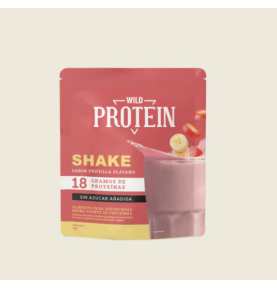 Wild protein Shake en polvo sabor Frutilla Plátano 1 kg