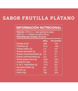 Wild protein Shake en polvo sabor Frutilla Plátano 1 kg