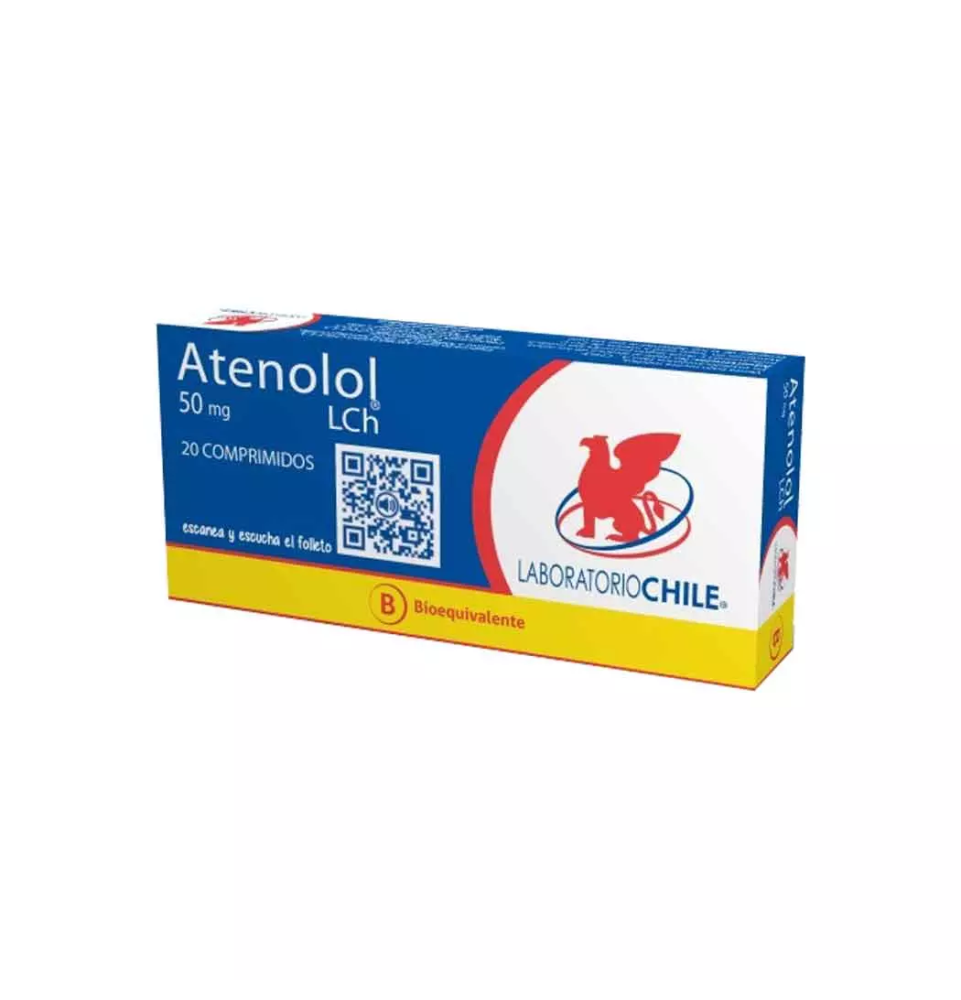 Atenolol 50 mg x 20 comprimidos