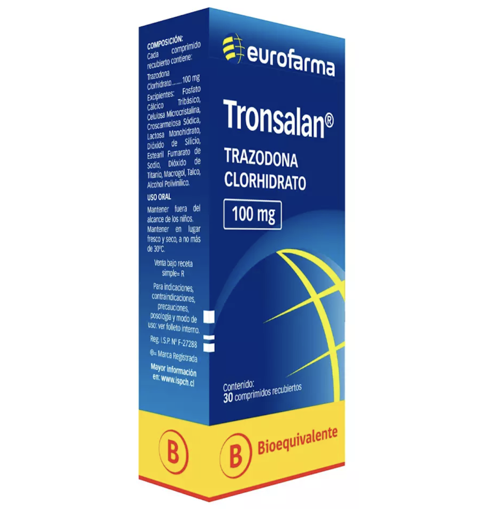 TRONSALAN COM 100 MG X 30