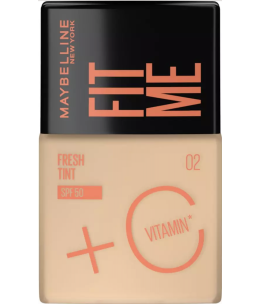 BASE DE MAQUILLAJE FIT ME FRESH TINT SPF50 N 02