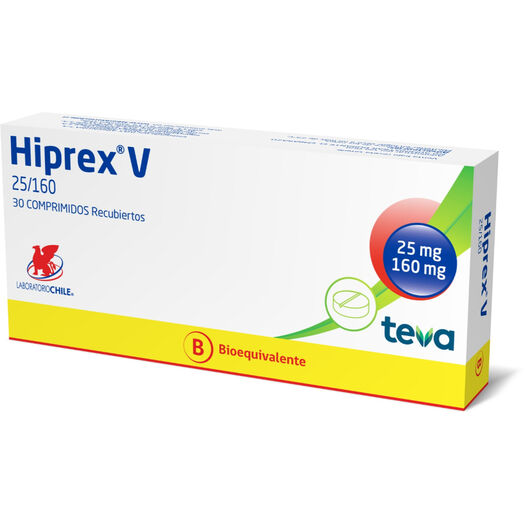 HIPREX V COM 25/160 MG X 30