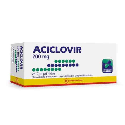 ACICLOVIR COM 200 MG X 24 MINT (BE)