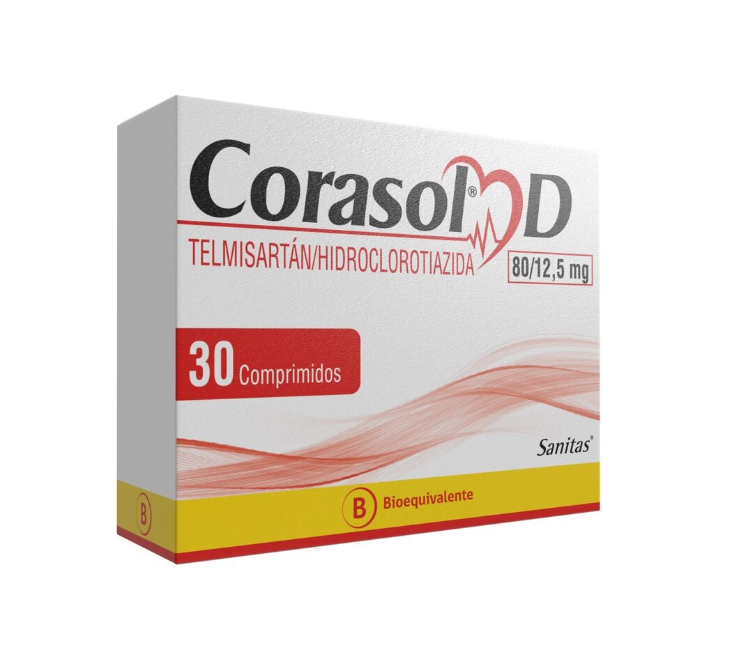 CORASOL-D COM 80/12,5 MG X 30 (BE)