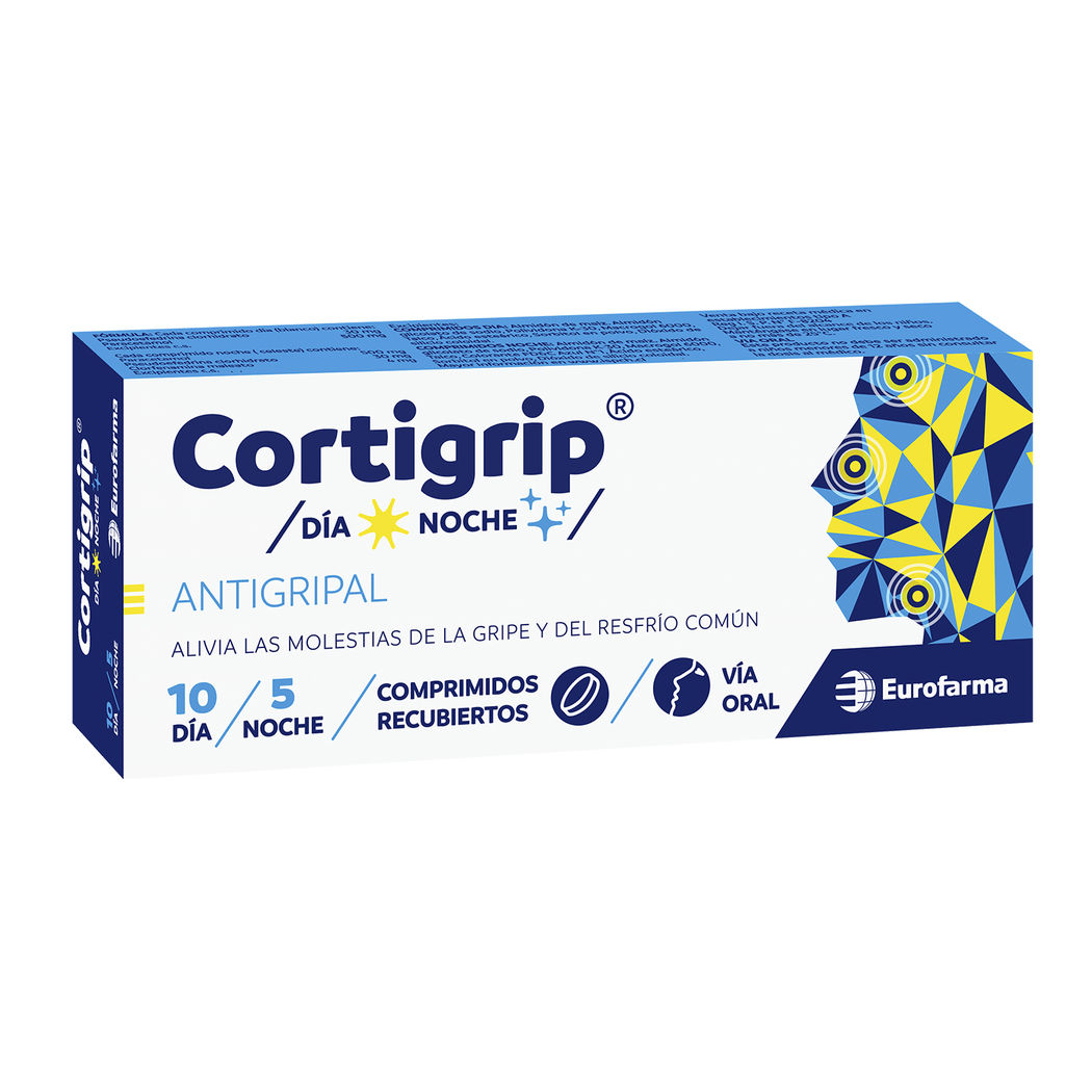 CORTIGRIP DIA-NOCHE  X 10 + 5 COMPRIMIDOS