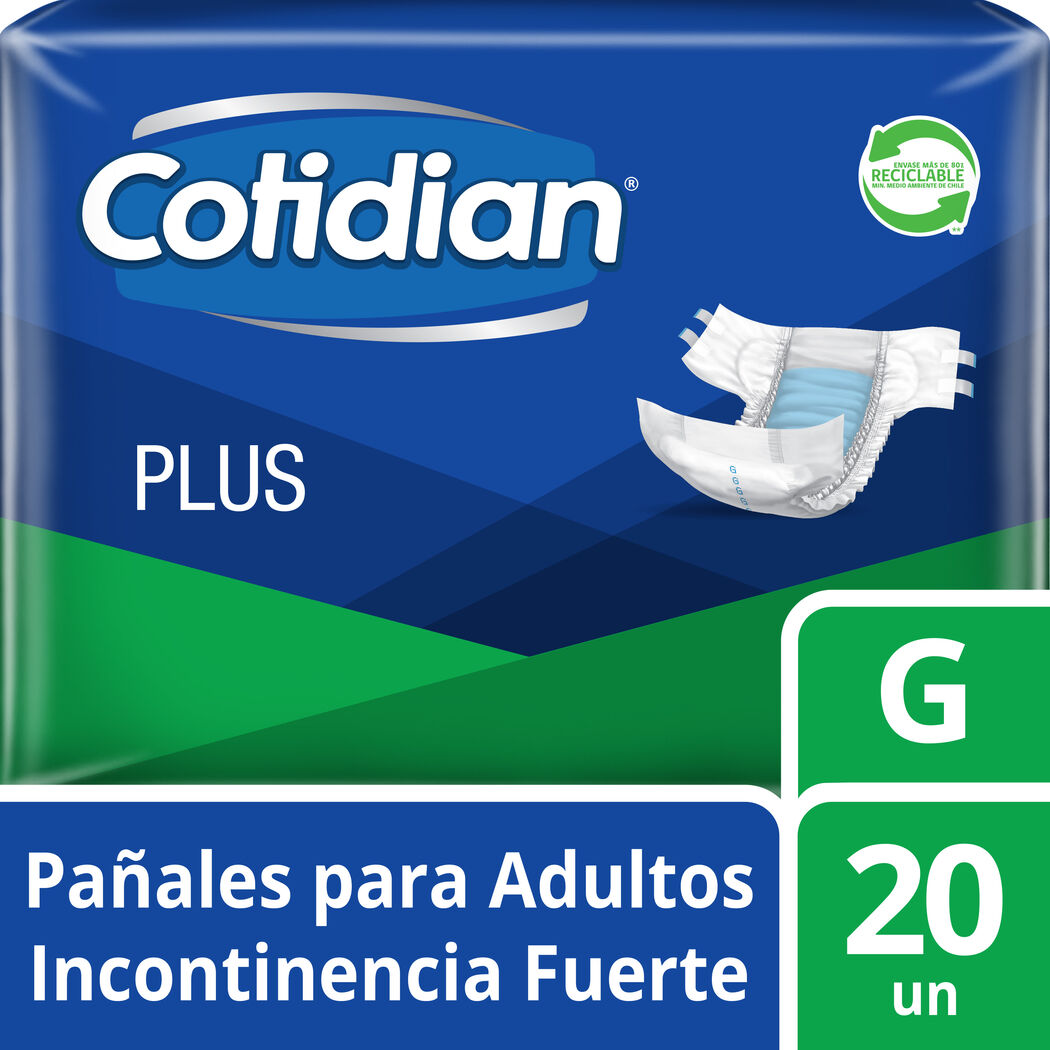 COTIDIAN PLUS G PAÑAL X 20 UND