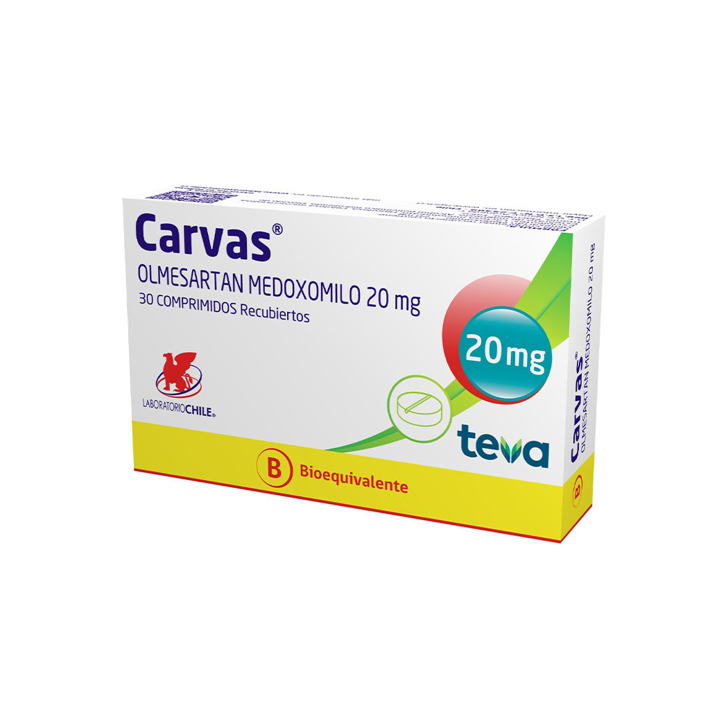 Carvas 20 mg x 30 comprimidos