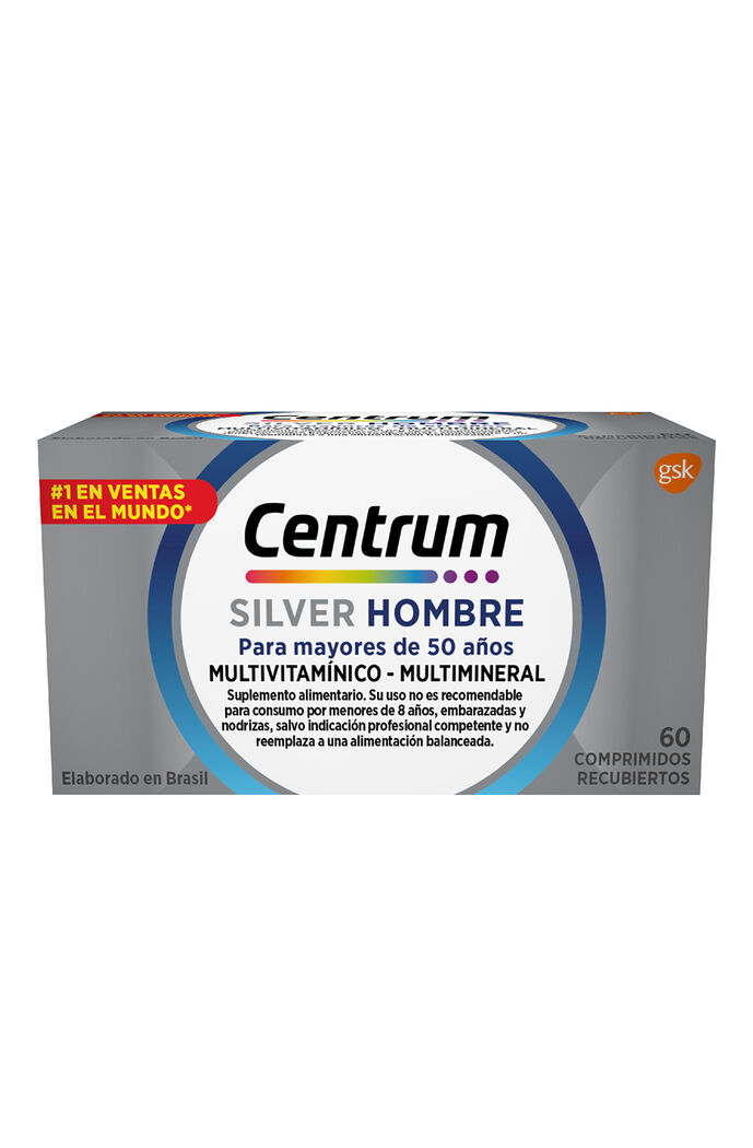 CENTRUM SILVER HOMBRE COM X 60