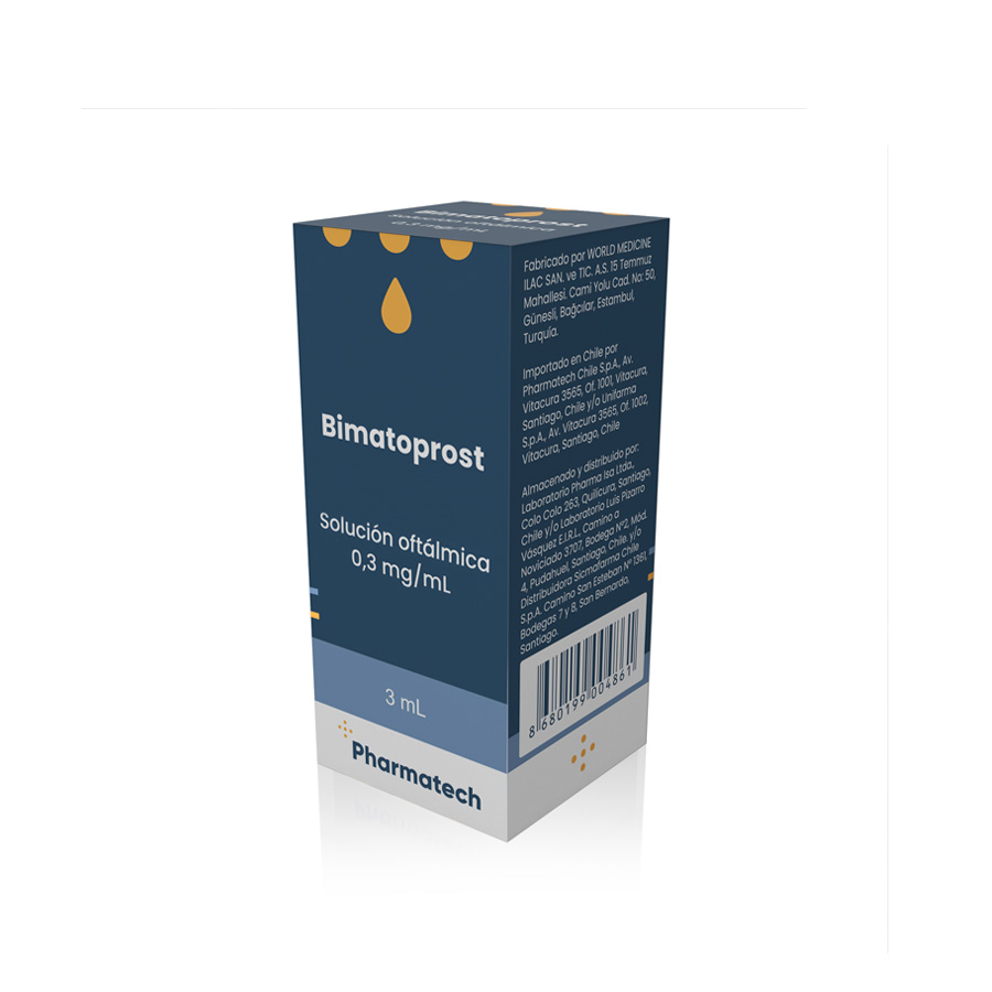 BIMATOPROST SOLUCION OFTALMICA 0,03% X 3 ML PHARMATECH