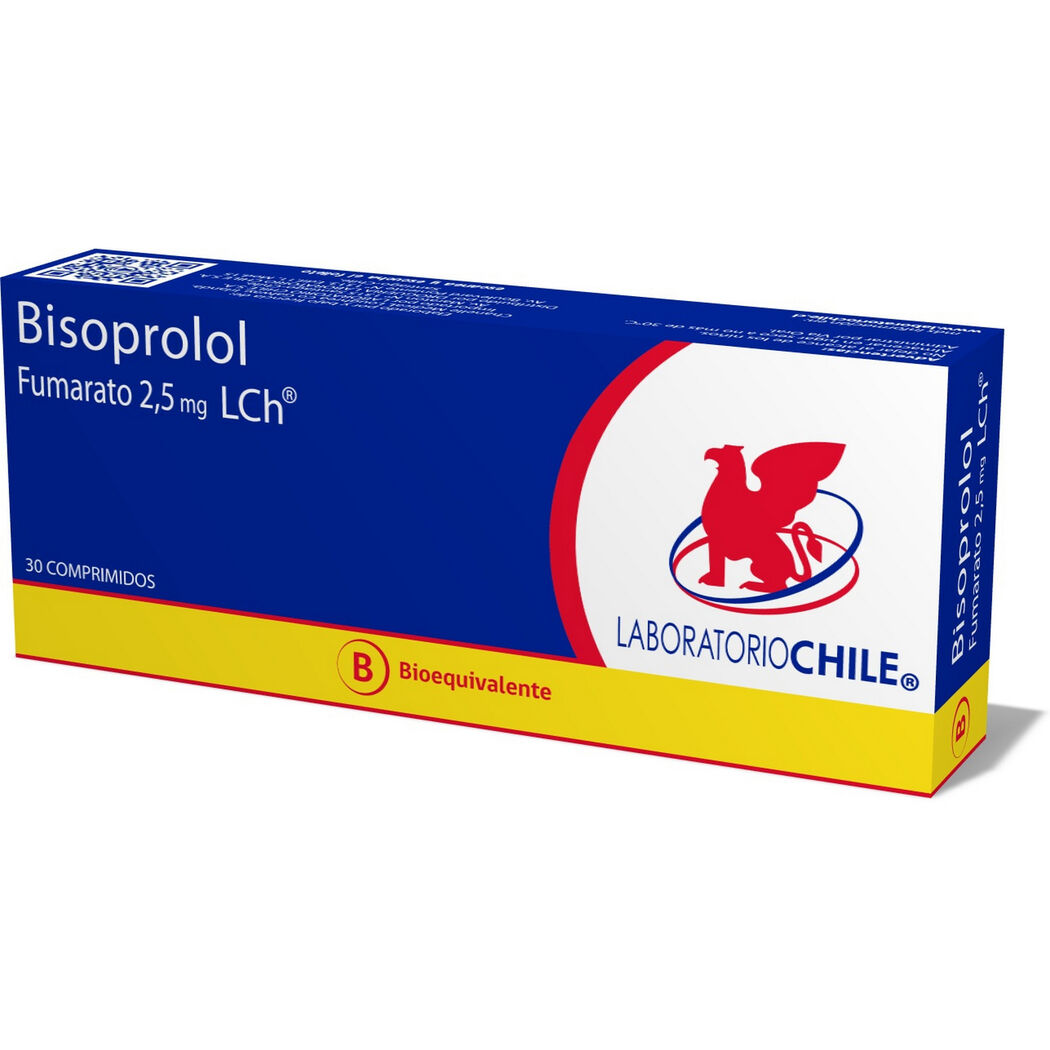 BISOPROLOL 2,5 MG X 30 COMPRIMIDOS