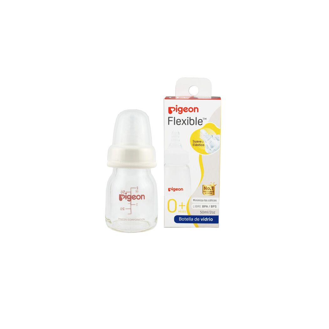 MAMADERA VIDRIO X 50 ML PIGEON