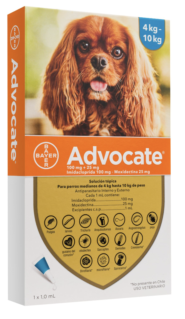 ADVOCATE PIPETA PERRO 4-10...