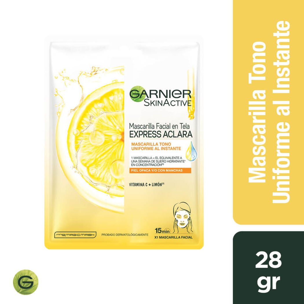 MASCARILLA ACLARANTE EXPRESS ACLARA GARNIER