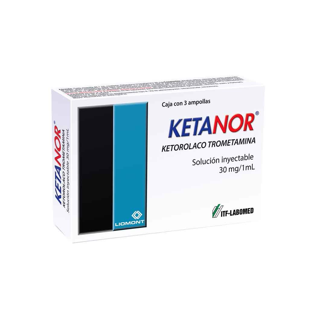 KETANOR AMPOLLA 30 MG/ML X 3