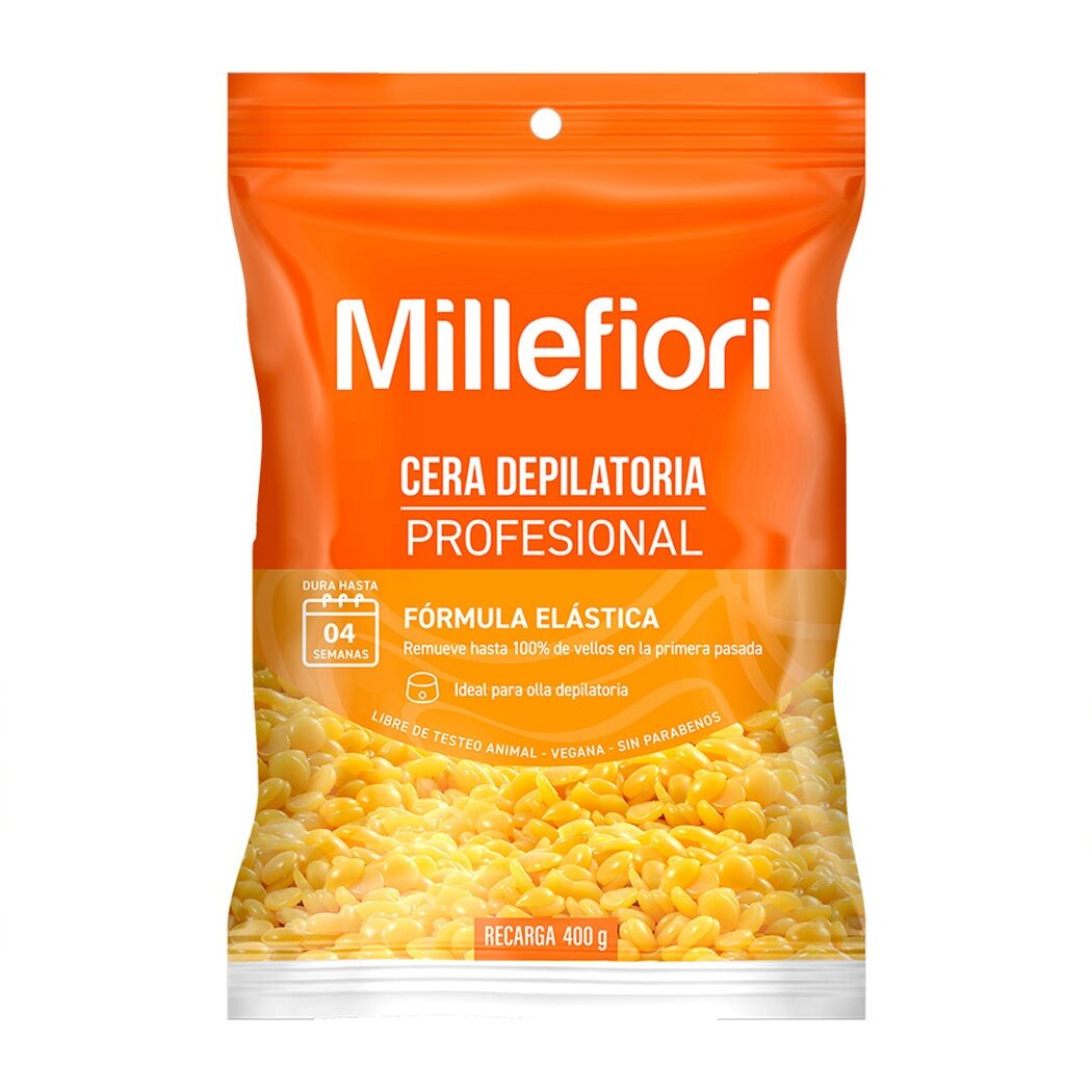 MILLEFIORI CERA RECARGA PROFESIONAL X 400 GR