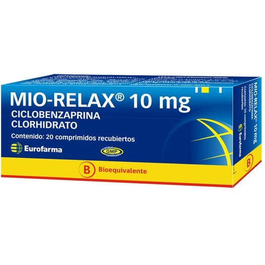 MIO-RELAX COM 10 MG X 20