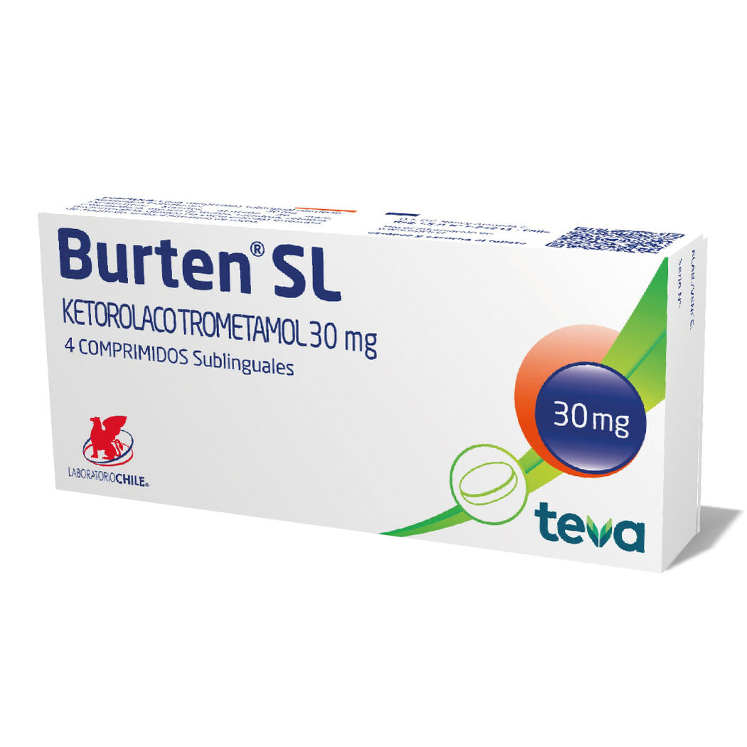 BURTEN SL COM 30 MG X 4