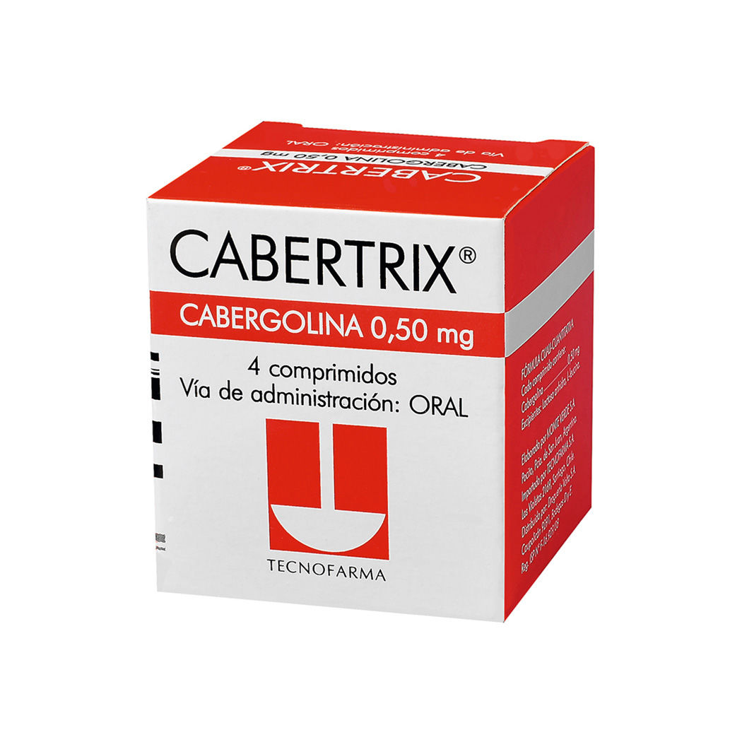 CABERTRIX COM 0,5 MG X 4