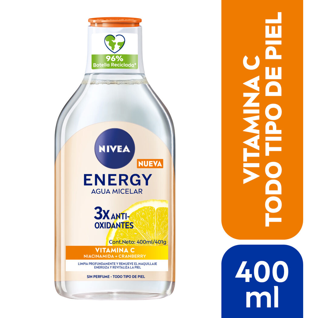 NIVEA AGUA MICELAR VITAMINA C X 400 ML