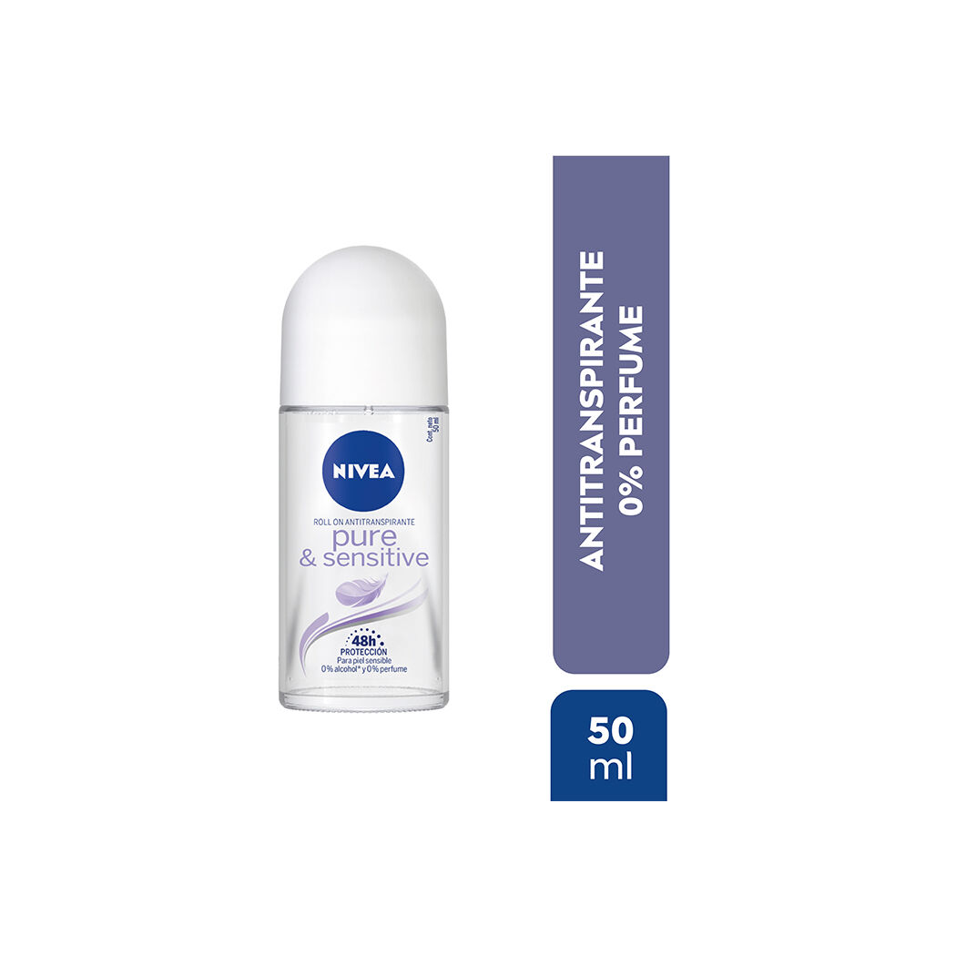 NIVEA DEO ROLLON MUJER PURE & SENSIT X 50 ML