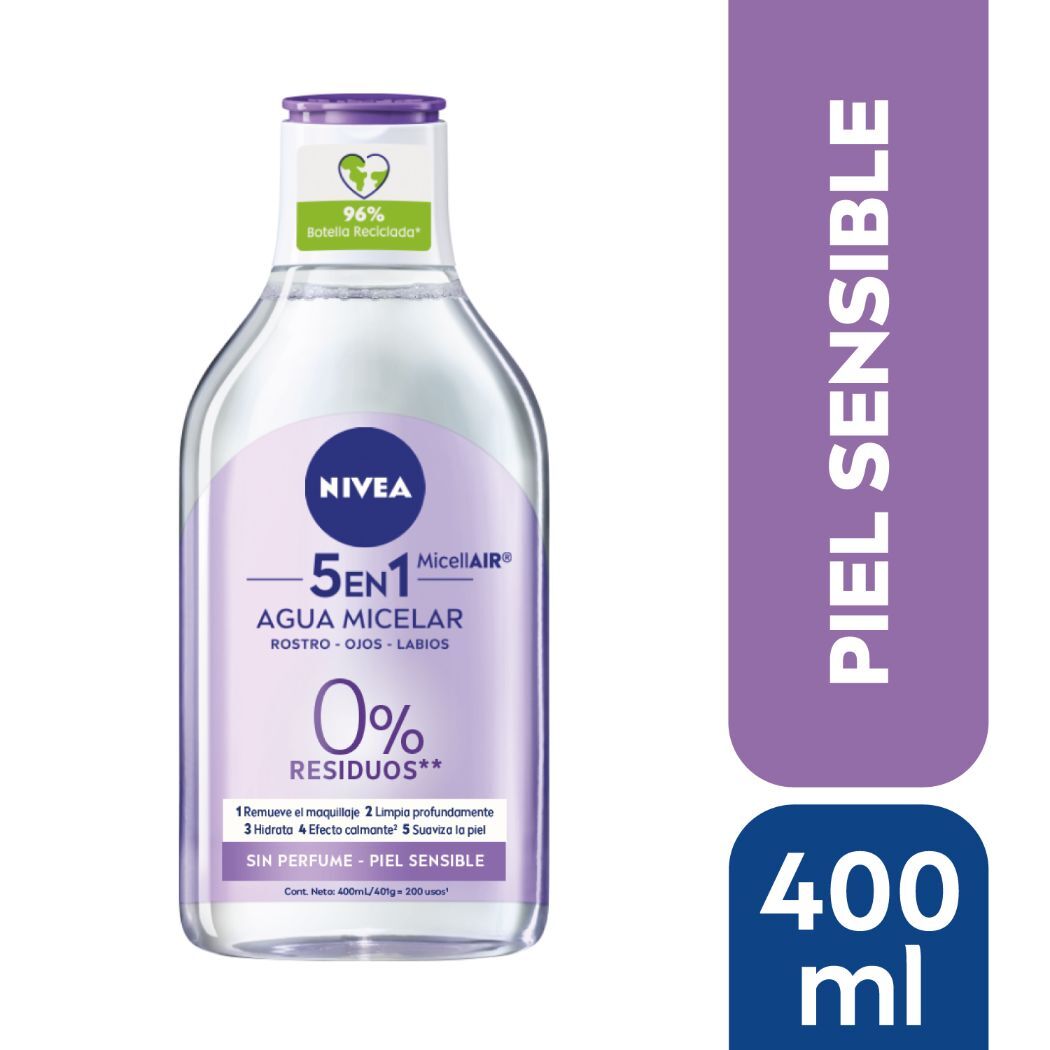 NIVEA FACE LOLOCIONC MICELAR 3 EN 1 PIEL SENSIBLE X 400 ML