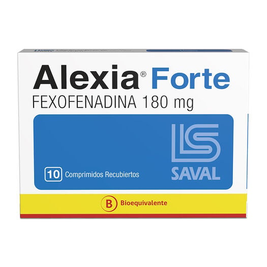 ALEXIA FTE COM 180 MG X 10...