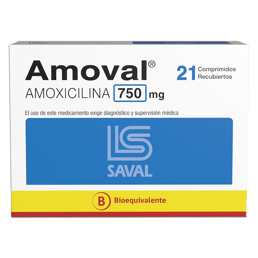 AMOVAL COM 750 MG X 21