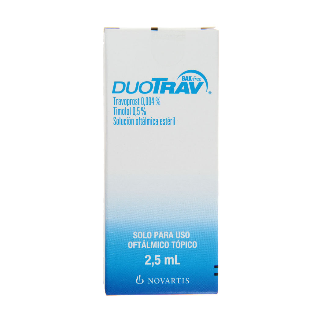 DUOTRAV BAK-F SOLUCION OFTALMICA X 2,5 ML