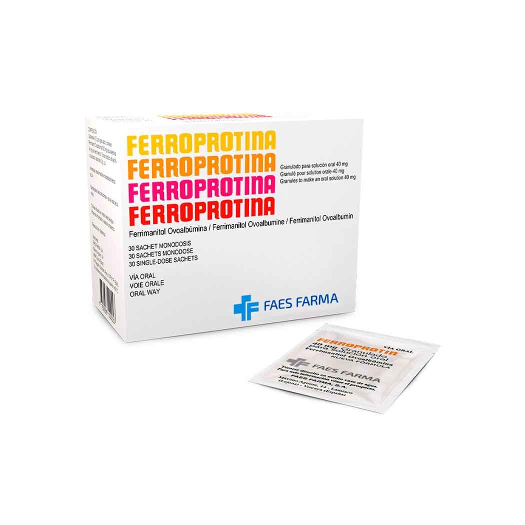 FERROPROTINA SBR 40 MG X 30