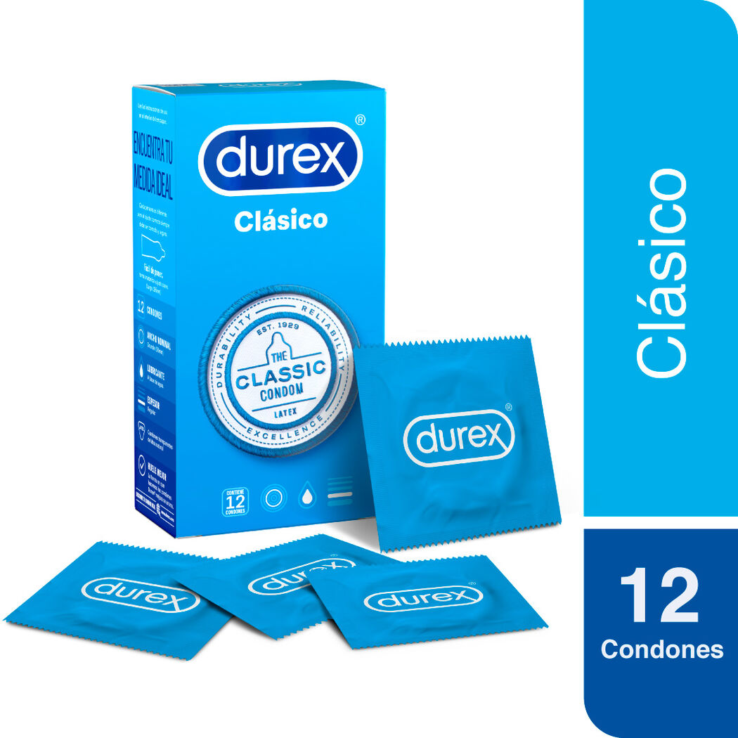 DUREX CLASICO X 12 PRESERV...