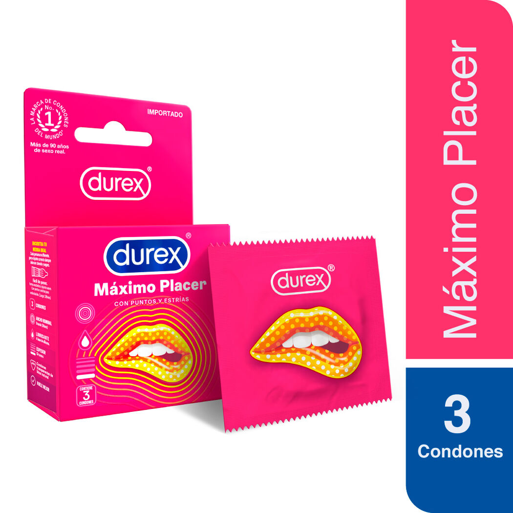 DUREX MAXIMO PLACER X 3...